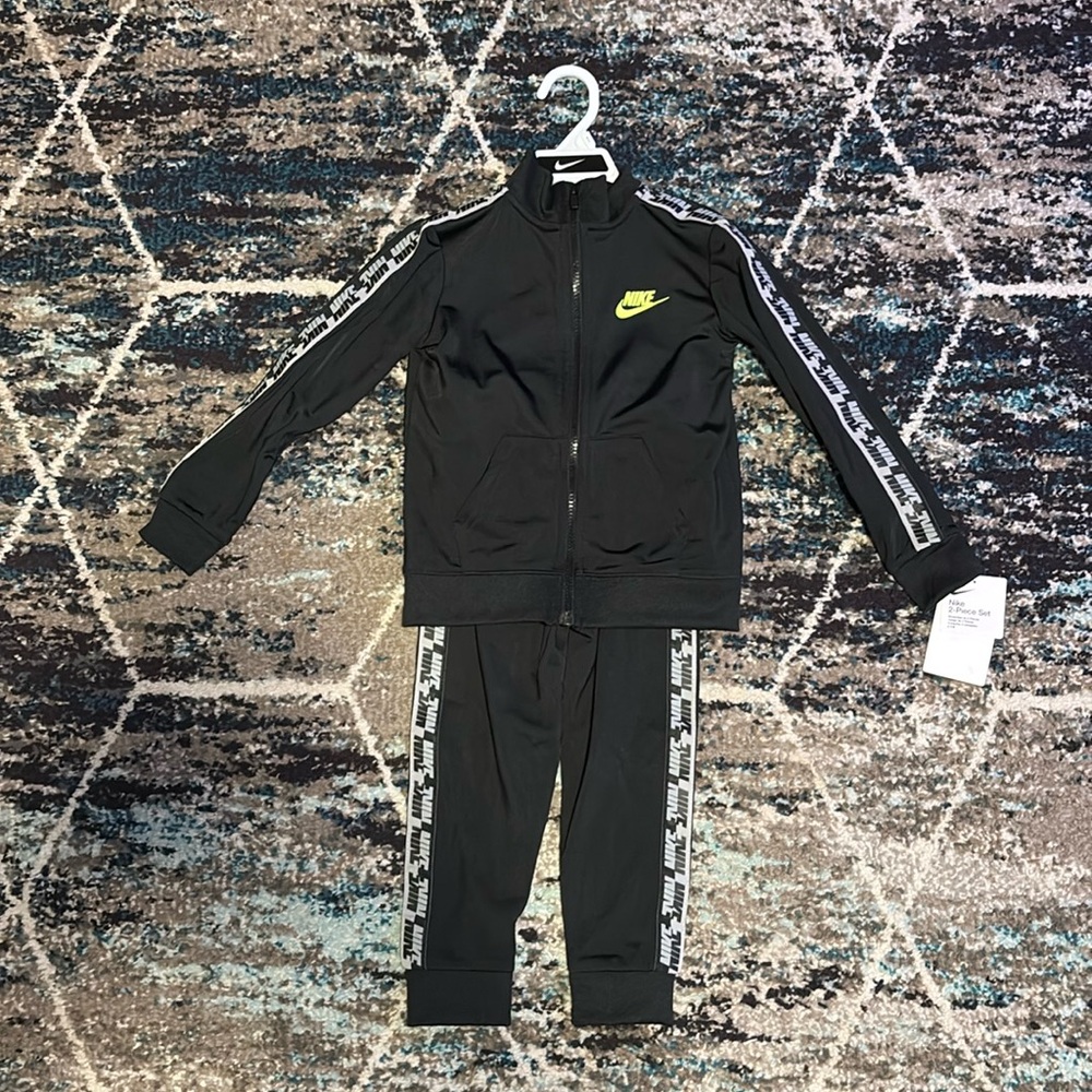 Two-Piece Black Nike Toddler Track Suit